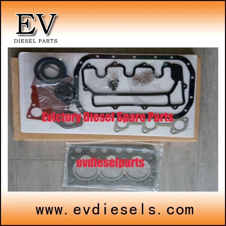 EV 3LB1 full gasket kit 3LB1 piston + piston ring 3LB1 cylinder liner for Isuzu Min excavator