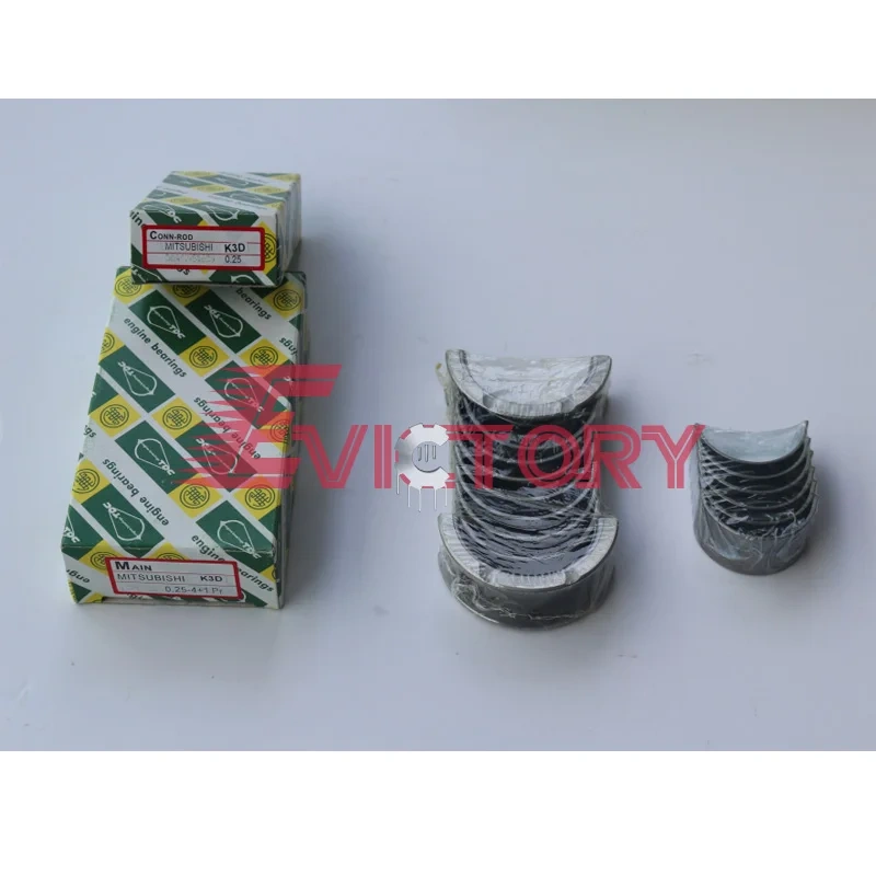 For MITSUBISHI K3D overhaul gasket kit engine bearing valve piston liner kit