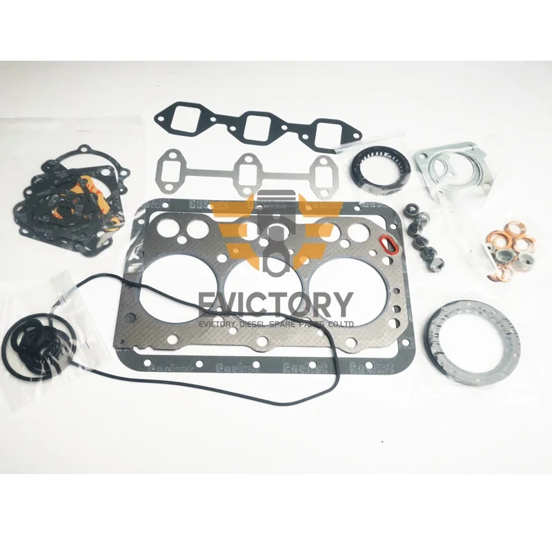 For YANMAR engine kit 3TNA72 piston ring complete gasket kit + water pump