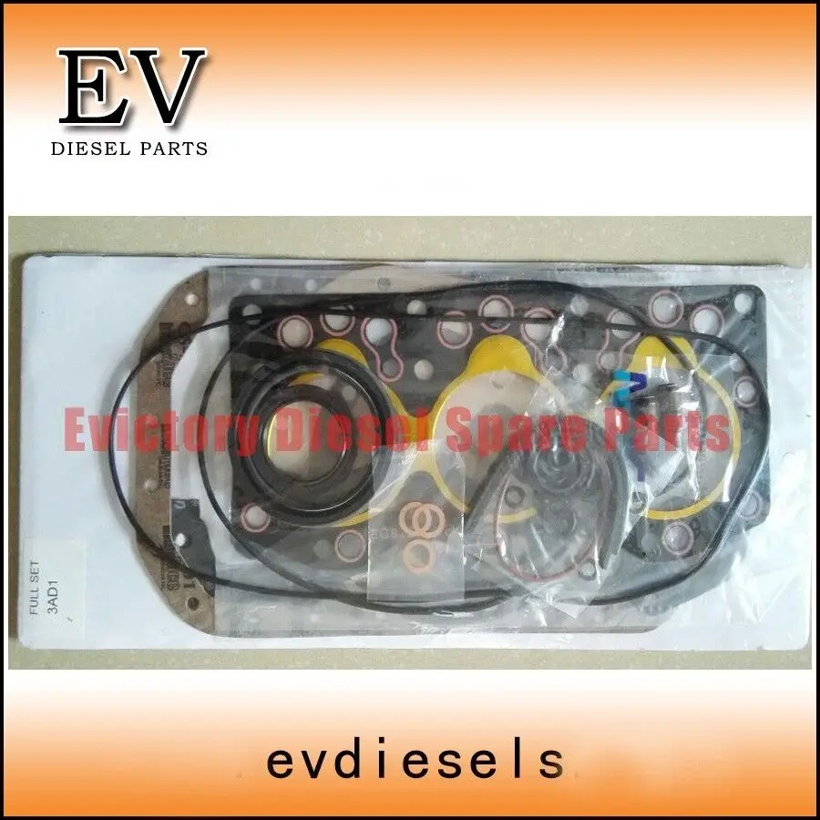For Isuzu 3AD1 overhaul rebuild kit piston ring engine head gasket bearing
