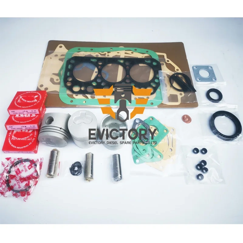 For MITSUBISHI K3E overhaul gasket kit engine bearing valve piston liner kit