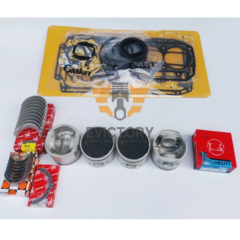 EV H15 H20 H20-2 H25 overhaul kit piston ring cylinder liner sleeve full gasket kit big small bearing