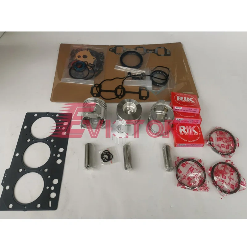 For Thermo King engine parts TK3.70 TK370 rebuild overhaul kit + valve + guide