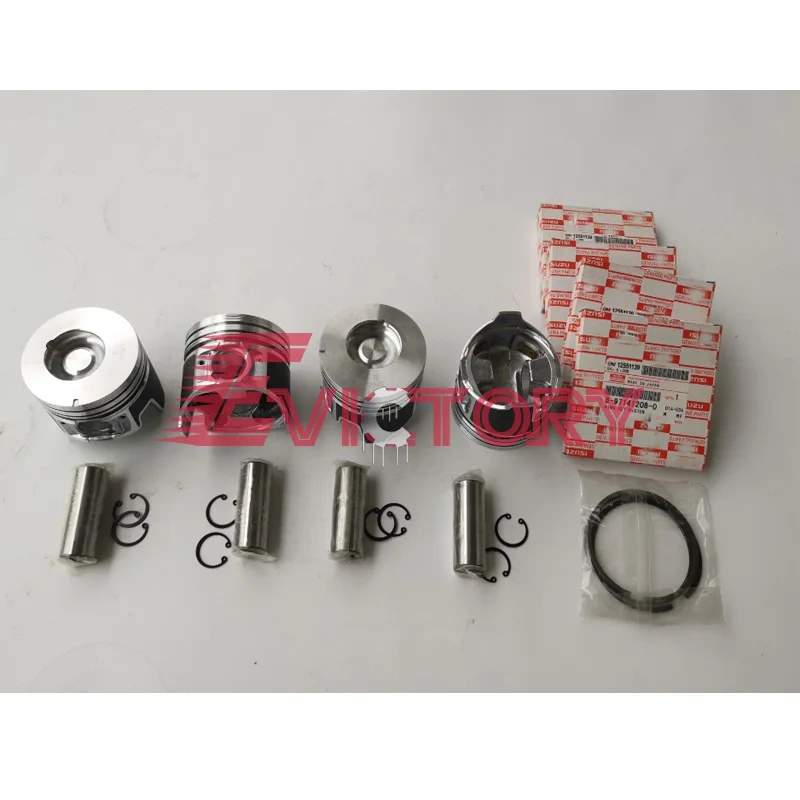 For ISUZU 4LE2 cylinder head assy + bearing gasket piston liner sleeve ring set overhaul rebuild kit