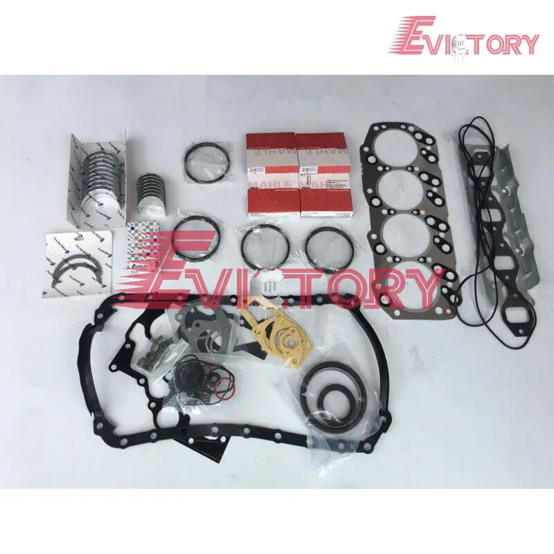 For Isuzu Truck 4KH1T 4KH1-TC 4KH1 rebuild kit piston ring + main conrod bearing + full gaskets