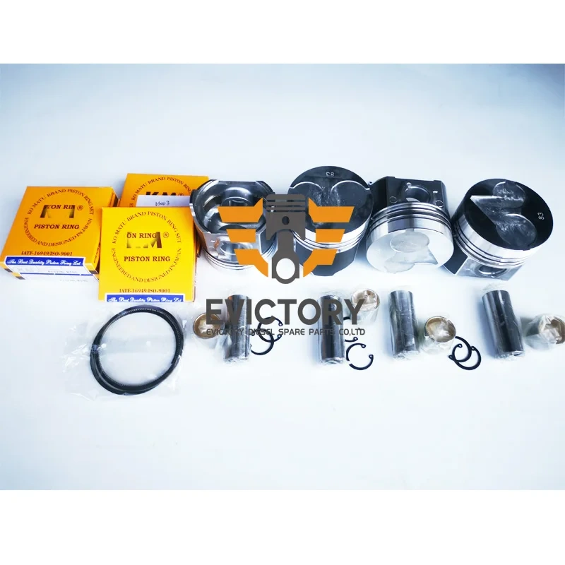 For KUBOTA rebuild kit engine V2003 piston ring set diesel engine parts