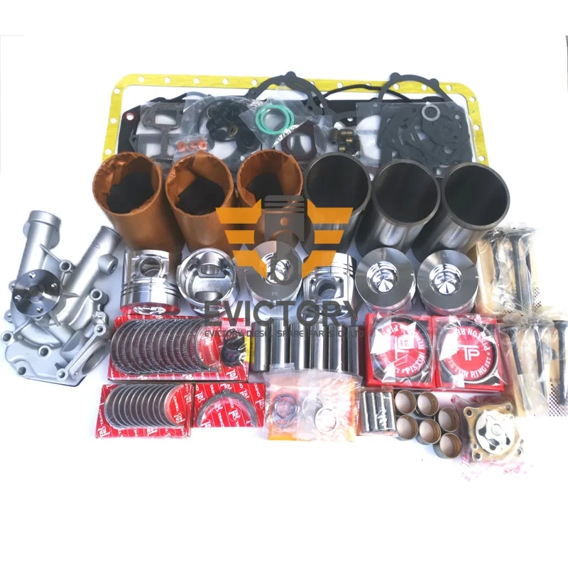 For TOYOTA 11Z engine rebuild kit + water pump + oil pump + valves forklift