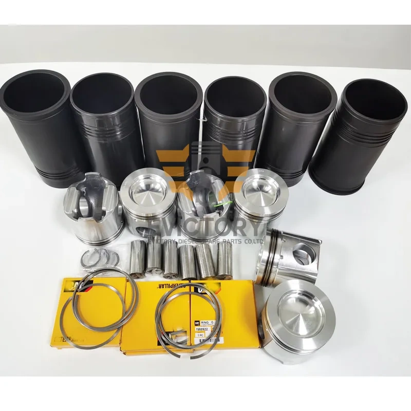 For CAT 3406 3406E rebuild overhaul kit head gasket bearing pisotn ring liner