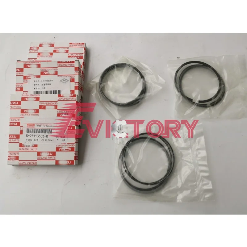 For ISUZU 3AD1 rebuild kit water pump engine gasket crankshaft connecting rod bearing piston ring set