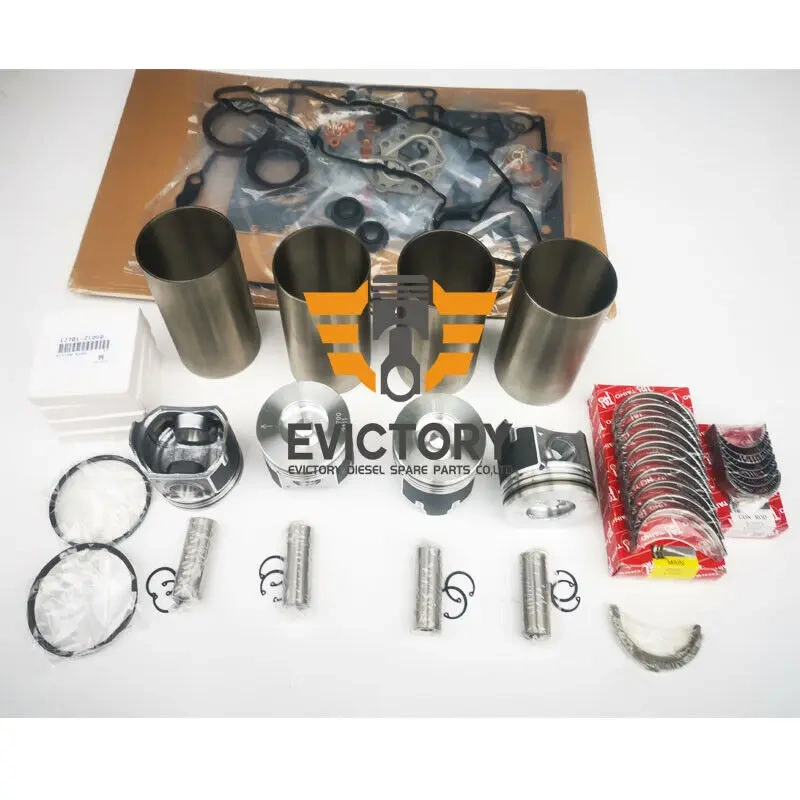 For KUBOTA tractor engine V3307 rebuild overhaul kit piston ring cylinder liner gasket bearing + water pump