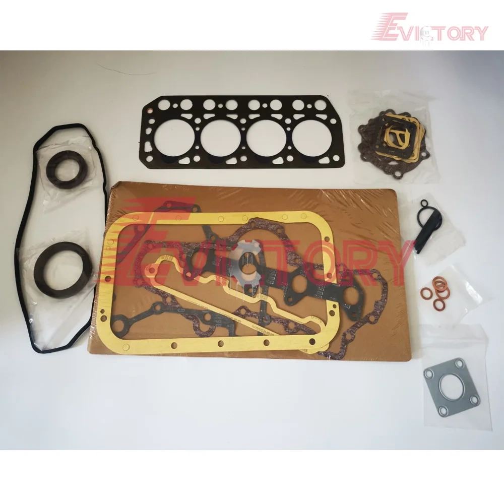 For MITSUBISHI K4D rebuild gasket kit intake exhaust valve piston ring