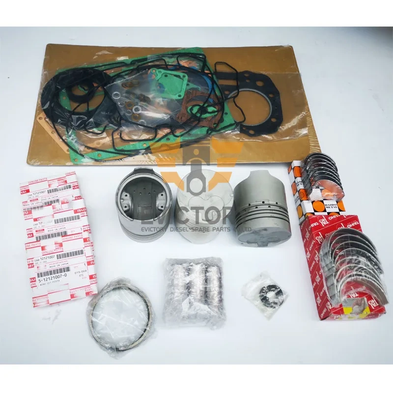 For Isuzu 3AD1 overhaul rebuild kit piston ring engine head gasket bearing