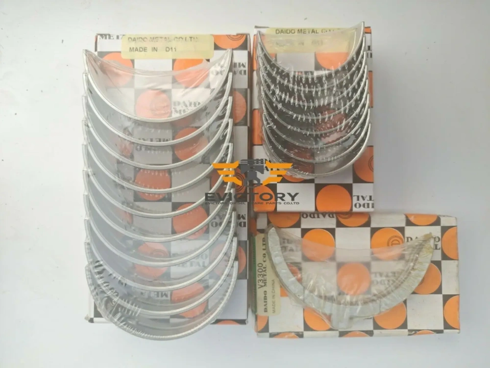 For KUBOTA V3800T V3800 V3800DI overhaul gasket kit+main conrod con rod bearing set