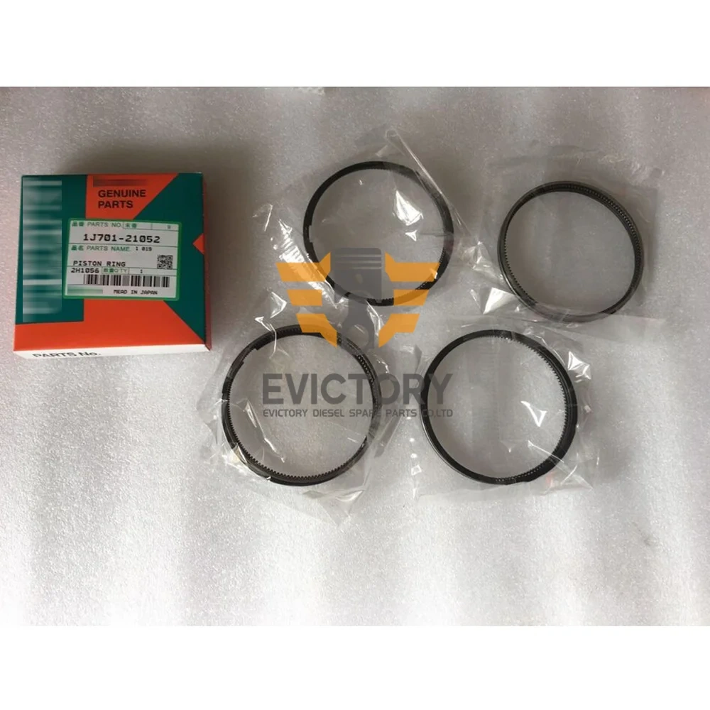 V2607 V2607T V2607-T piston ring set for kubota diesel engine excavator rebuild parts