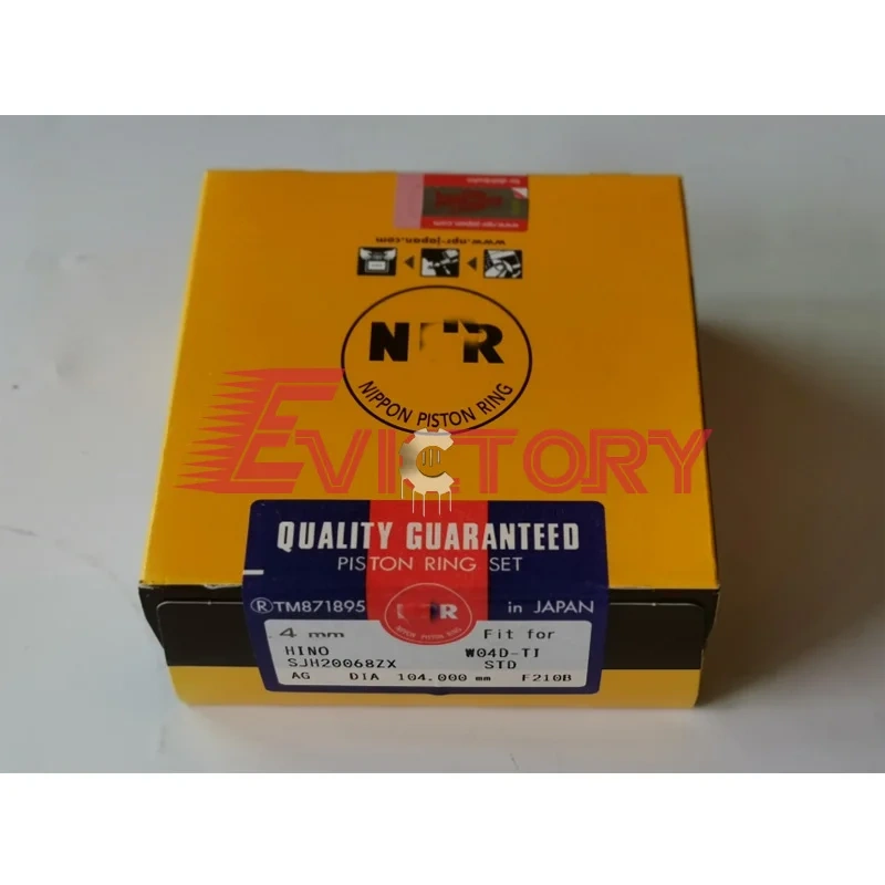 For HINO W04C W04C-T W04CT overhaul gasket kit cylinder head gasket piston ring