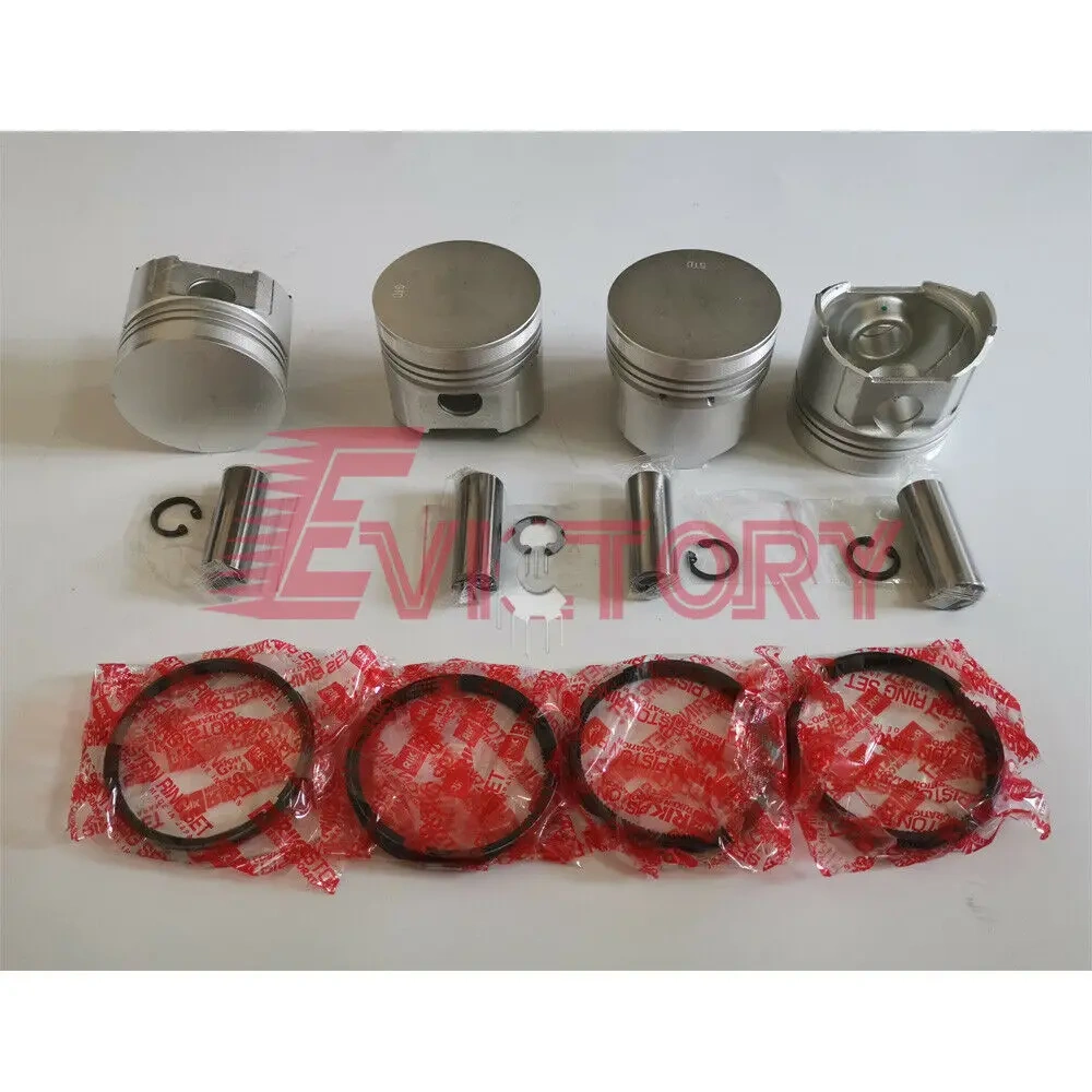 For kubota V1502 rebuild kit piston and piston ring set for bobcat