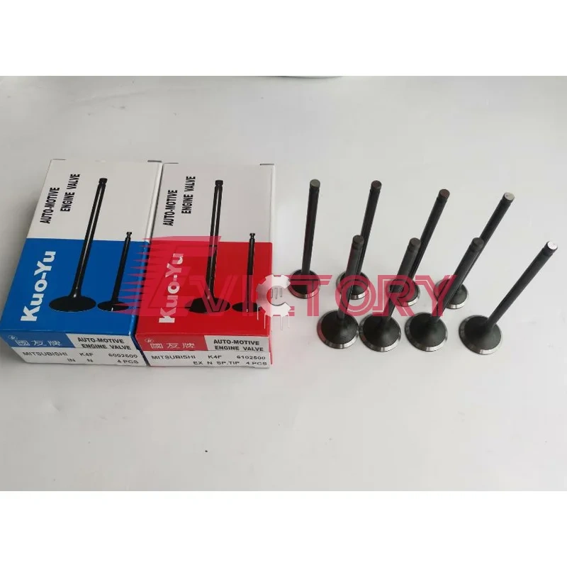 For excavator MITSUBISHI K4N overhaul gasket kit engine bearing valve piston liner kit