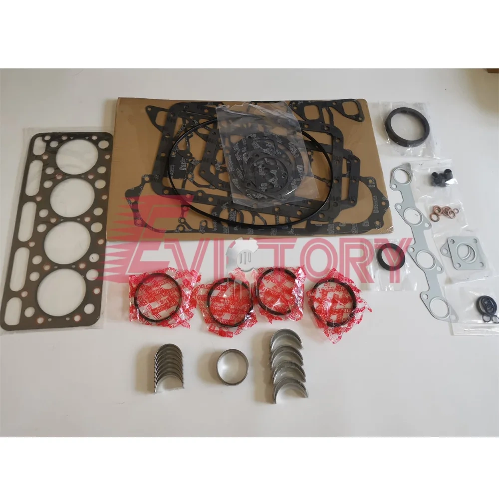 For KUBOTA V1702 rebuild kit piston ring engine main conrod bearing set