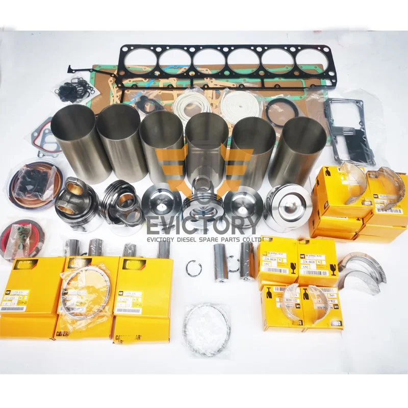 For caterpillar 3126 overhaul rebuild kit piston ring liner gasket bearing