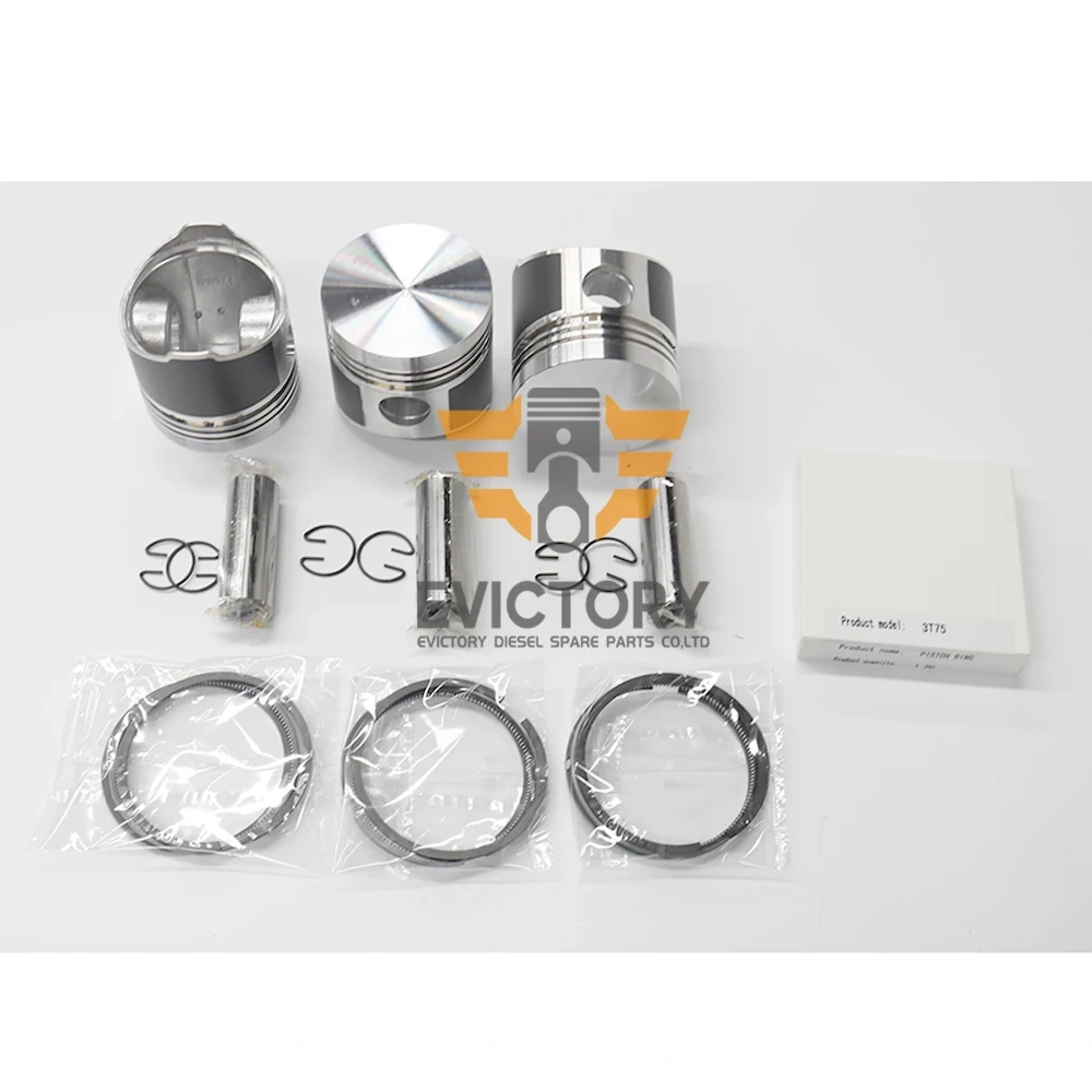 For Yanmar 3T75 3T75U 3t75hl engine overhaul rebuild kit piston ring liner gasket bearing