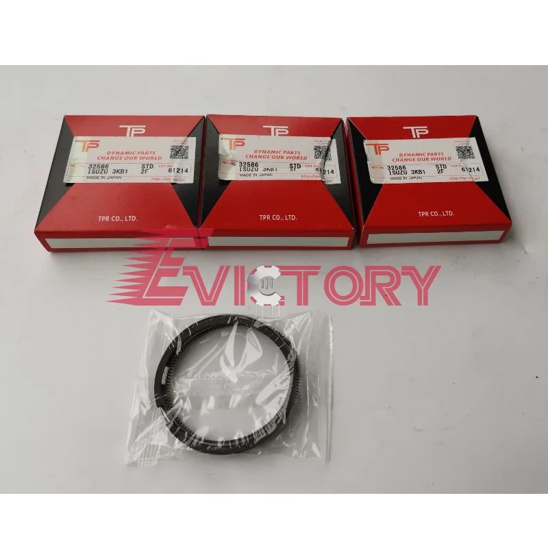 ISUZU 3AD1 piston ring + full cylinder gasket kit