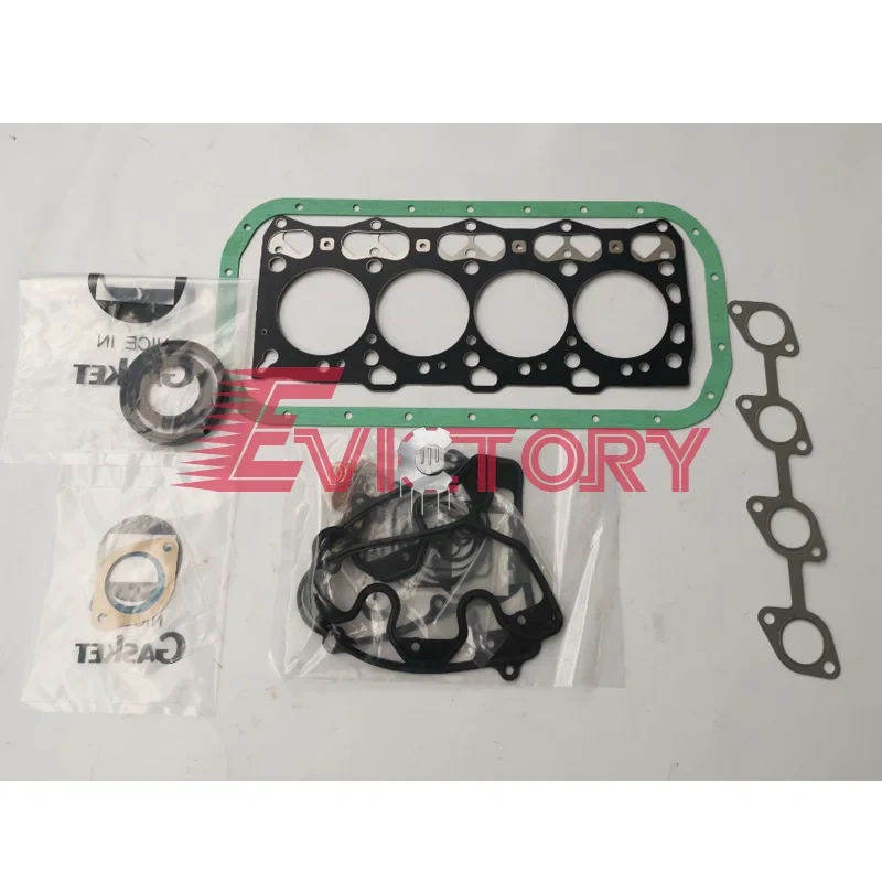 For Excavator ISUZU 4LE2 overhaul rebuild kit water pump valve gasket piston liner