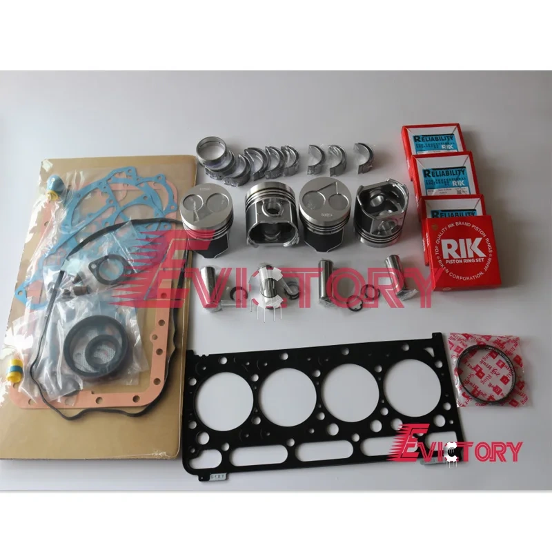 For Kubota V2403M V2403T V2403 oversize rebuild kit piston ring 0.50mm gasket bearing