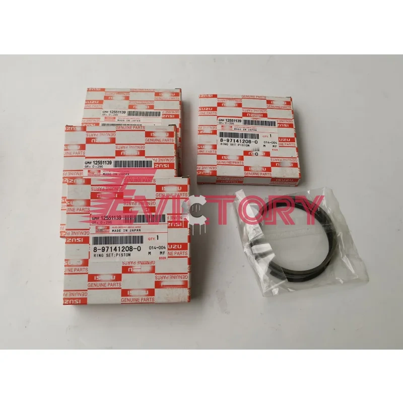 For Isuzu O/H 4LE2 4LE2X rebuild kit + connecting rod EX70-3 ZX75US-3 ZX40U