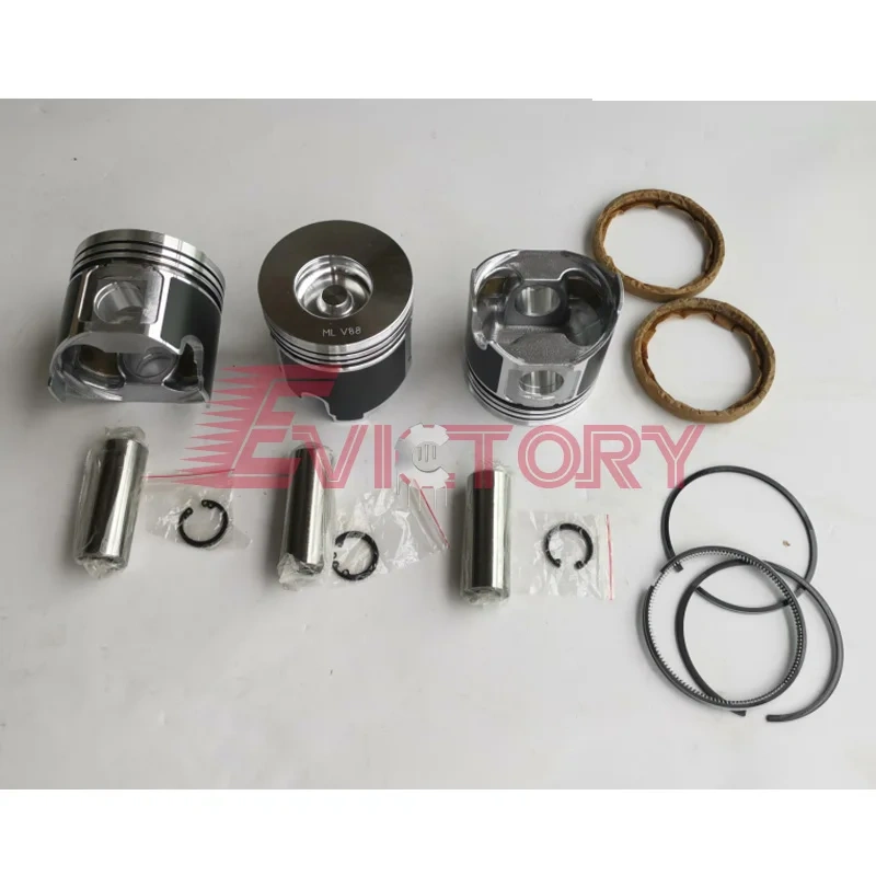 For YANMAR 3TN100 overhaul kit piston ring gasket bearing + con rod 3TN100E 3TN100L