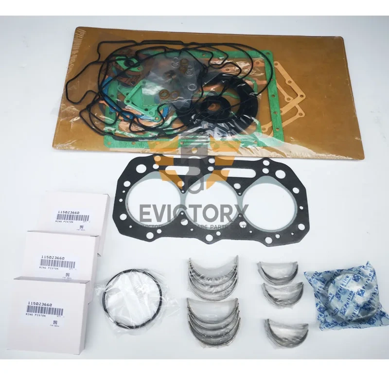 For PERKINS parts 403D-15 403C-15 rebuild kit valve gasket bearing piston liner