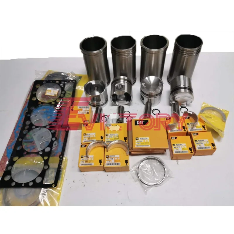 For CATERPILLAR 3304 overhaul kit piston liner bearing gasket set injector pipe