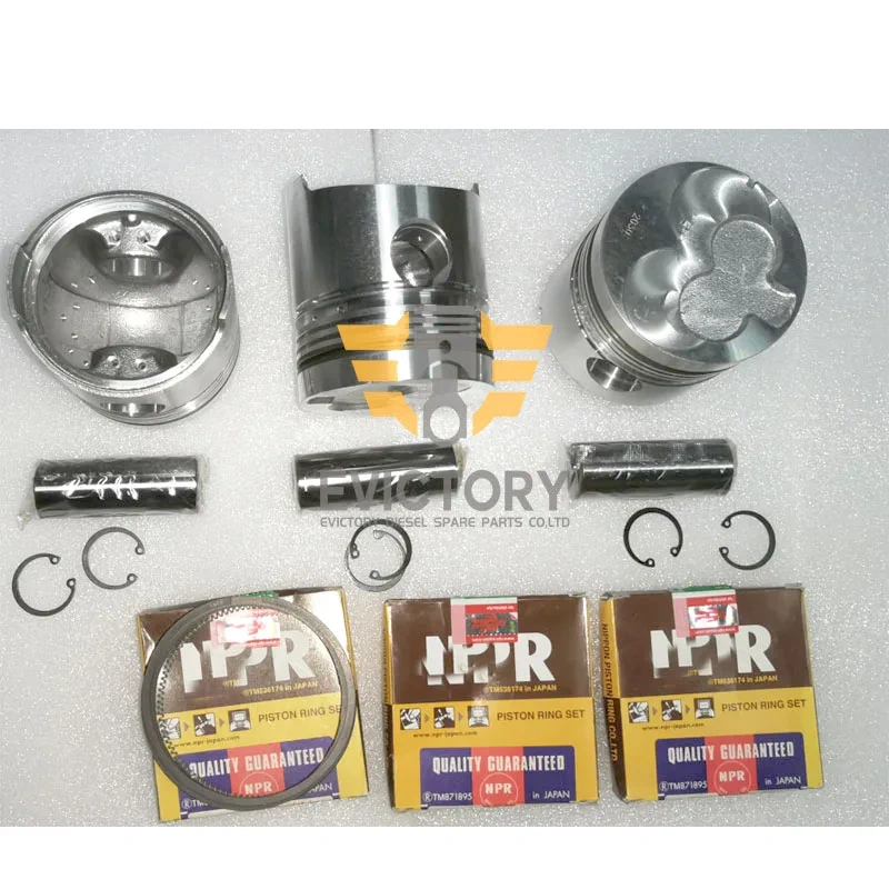 For Isuzu 3AD1 overhaul rebuild kit piston ring engine head gasket bearing
