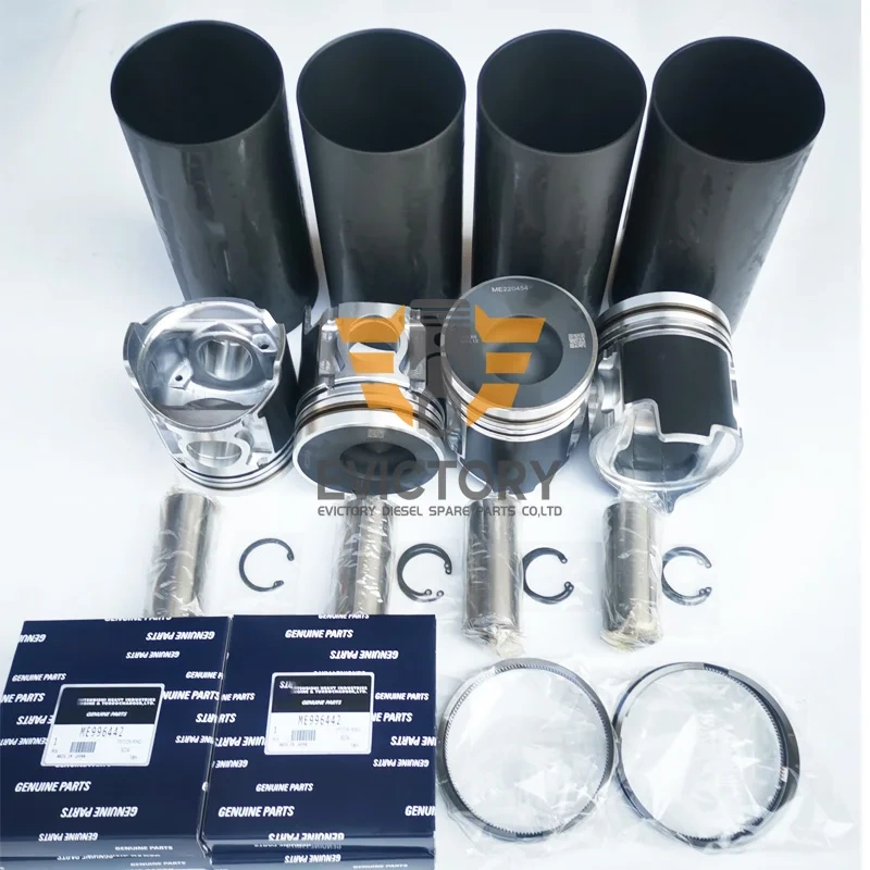 For MITSUBISHI 4D33T 4D33-T overhaul rebuild water pump gasket bearing piston liner