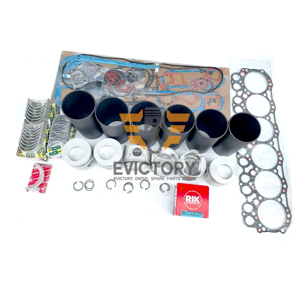 For Hino Heavy Truck EM100 Engine Rebuild Kit Piston ring Liner gasket bearing water oil pump valve