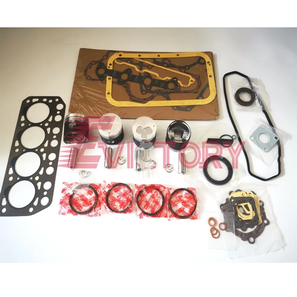 For Mitsubishi tractor excavator K4E-DI K4E overhaul rebuild kit + valve + guide