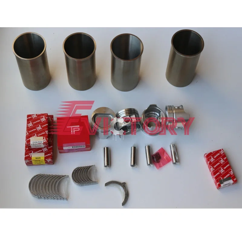 For TOYOTA forklift 4Y rebuild overhaul kit + 1pc crankshaft + piston full gasket kit ring liner set all bearings