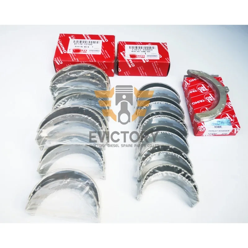 For HINO J08E J08ET J08E-T rebuild kit connecting rod piston ring liner gasket bearing