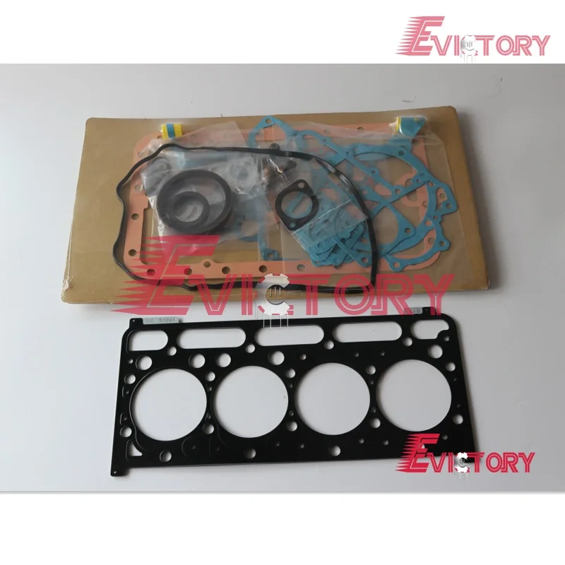for Kubota V2203 V2203M rebuild kit Cylinder head assy + gasket kit cylinder head bolt