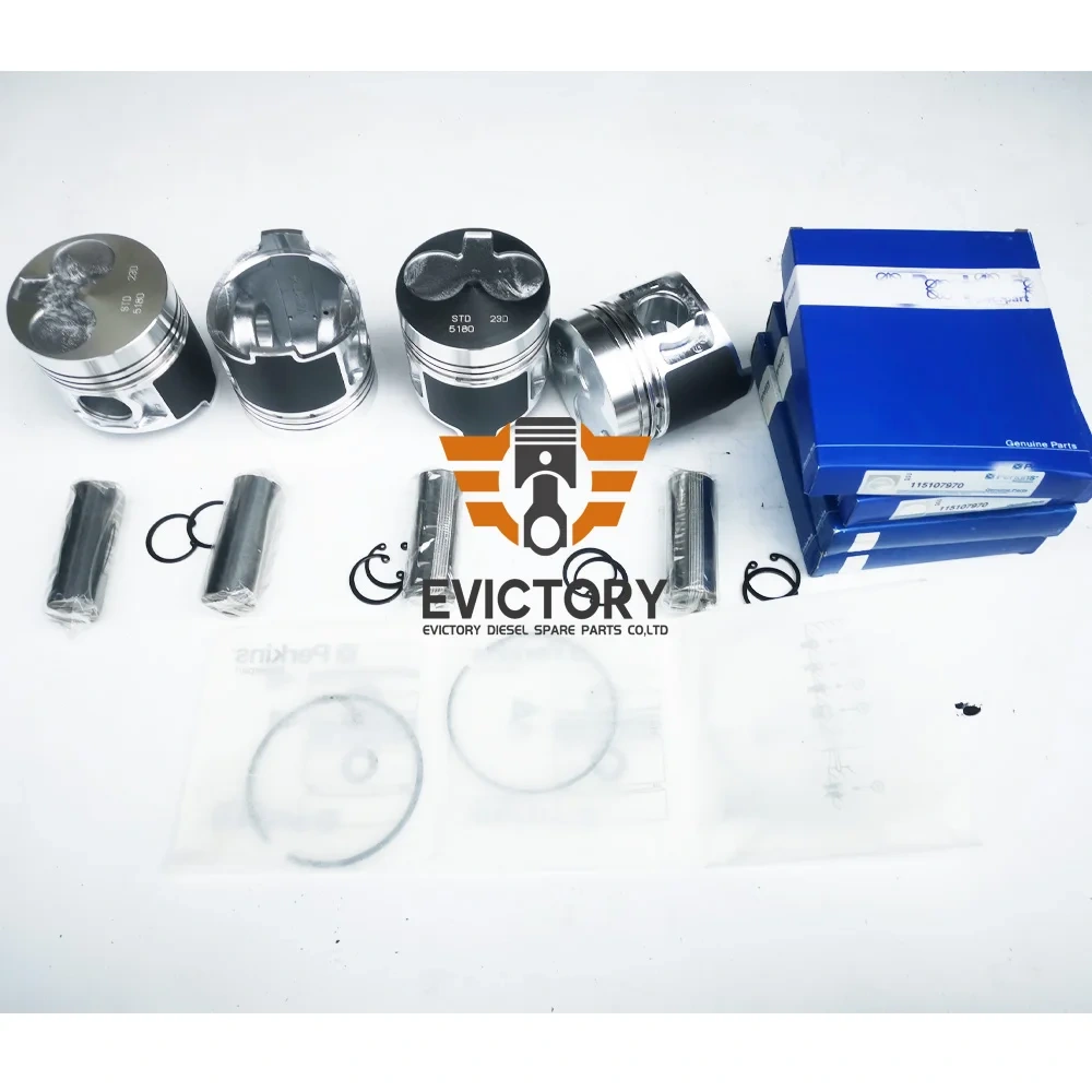For Perkins 404C-22T 404C-22 overhaul rebuild piston ring gasket kit bearing