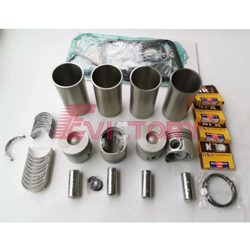 For daewoo DB33A DB33 overhaul rebuild kit piston ring liner valve guide
