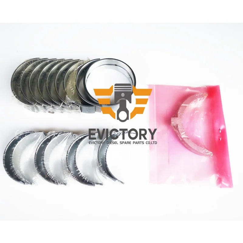For KUBOTA V2203 V2403 overhaul kit piston ring + full gasket kit + bearing + conneting rod