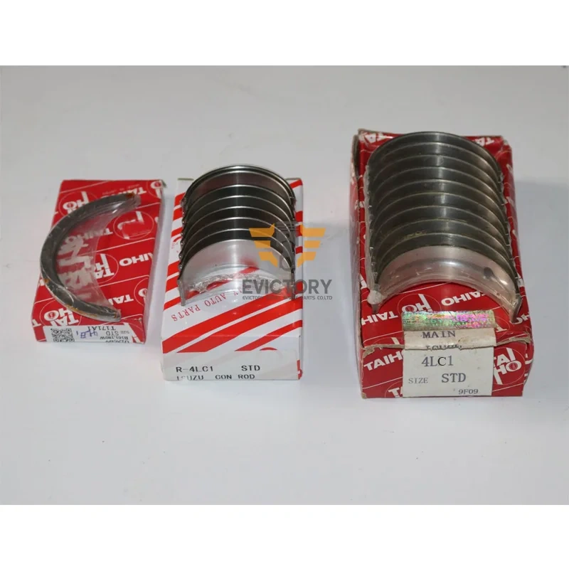 For ISUZU 4LC1 rebuild kit piston ring + complete gasket kit + engine main conrod bearing set
