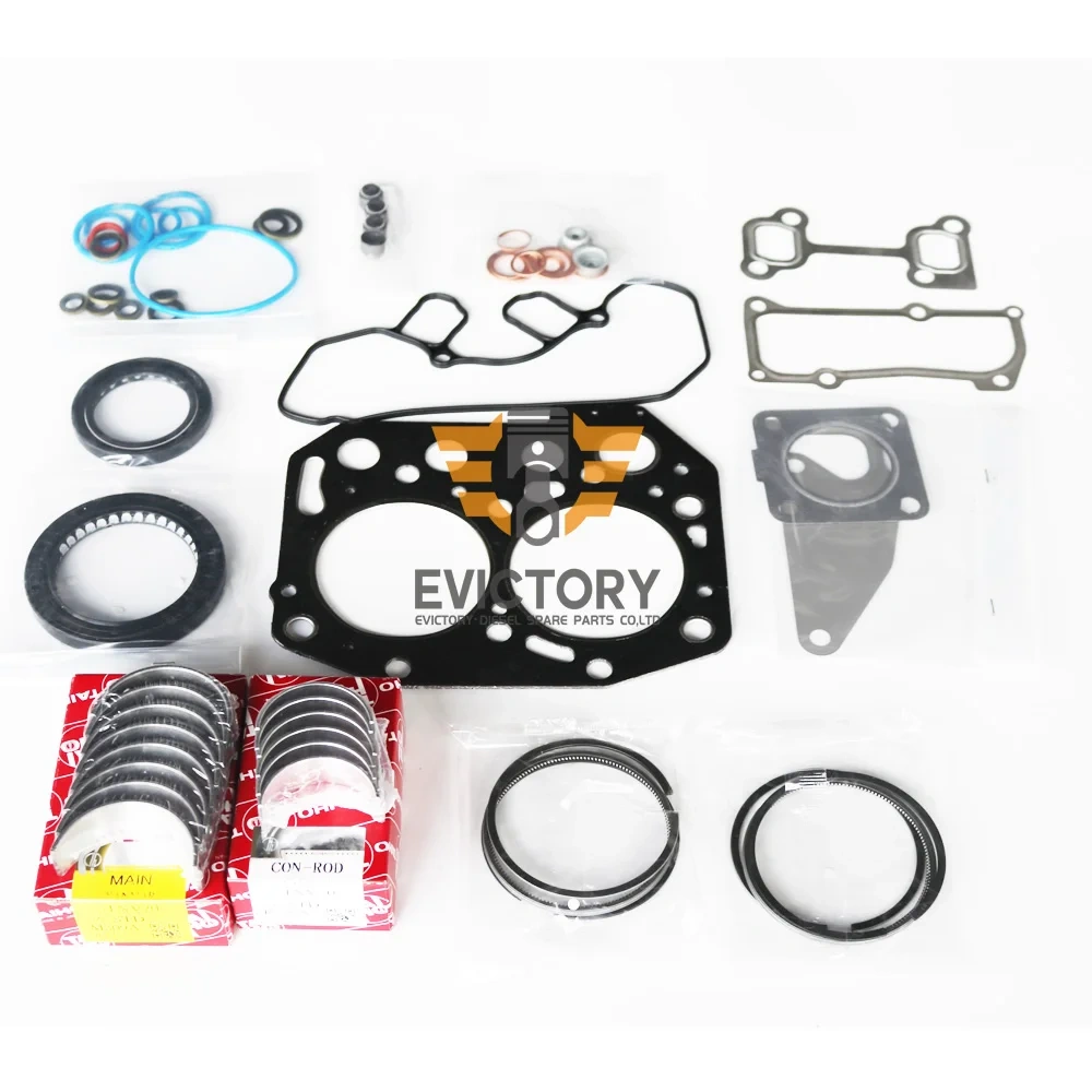 For YANMAR 2TN66 2TN66L 2TN66E overhaul rebuild kit piston ring bearing gasket