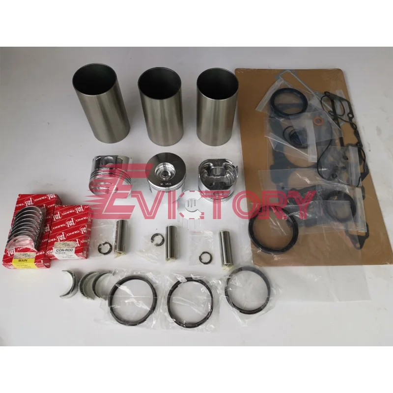 For Yanmar 3TNE88 3D88E CRANKSHAFT + rebuild overhaul kit liner pisotn gasket bearing