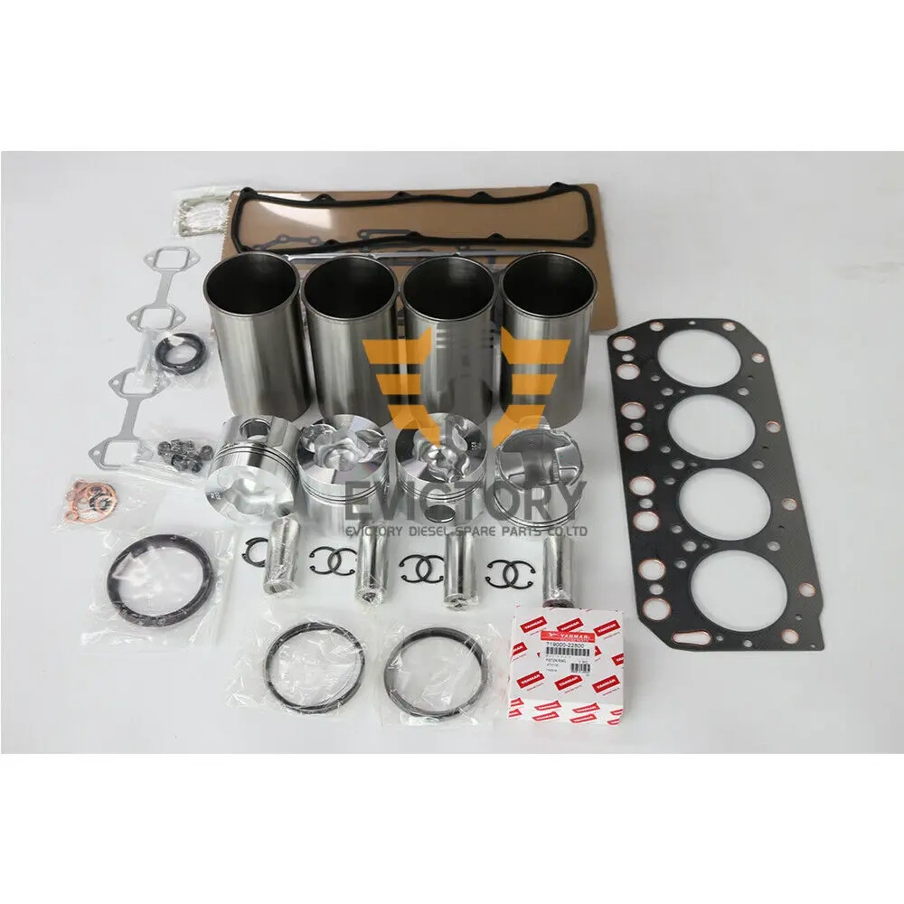 4LH OVERHAUL REBUILD KIT FOR YANMAR MARING piston ring liner gasket