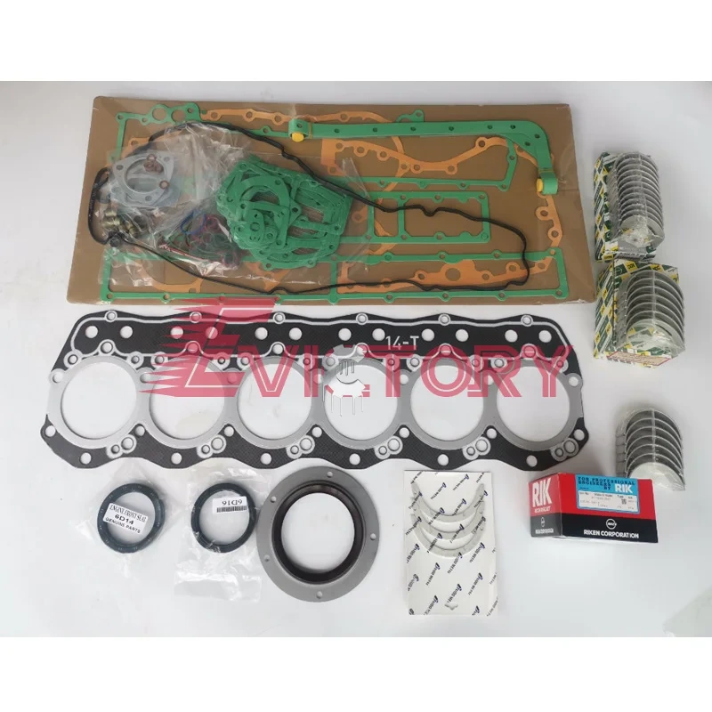 For HINO H07C-T H07CT H07C overhaul gasket kit engine bearing valve piston liner kit