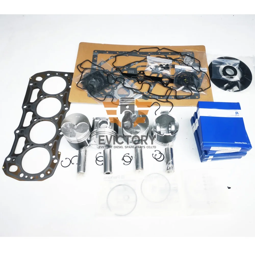 For Perkins 404C-22T 404C-22 overhaul rebuild piston ring gasket kit bearing