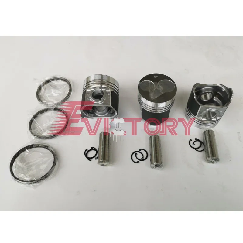 For KUBOTA D1503 D1403 rebuild kit piston ring complete gasket kit + water pump