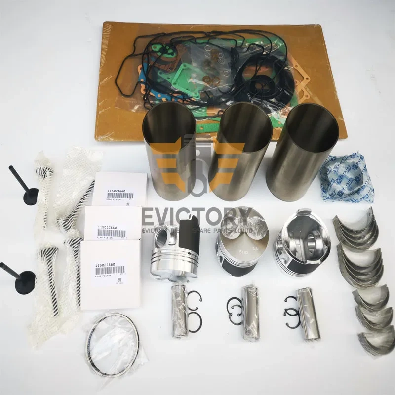 For PERKINS parts 403D-15 403C-15 rebuild kit valve gasket bearing piston liner