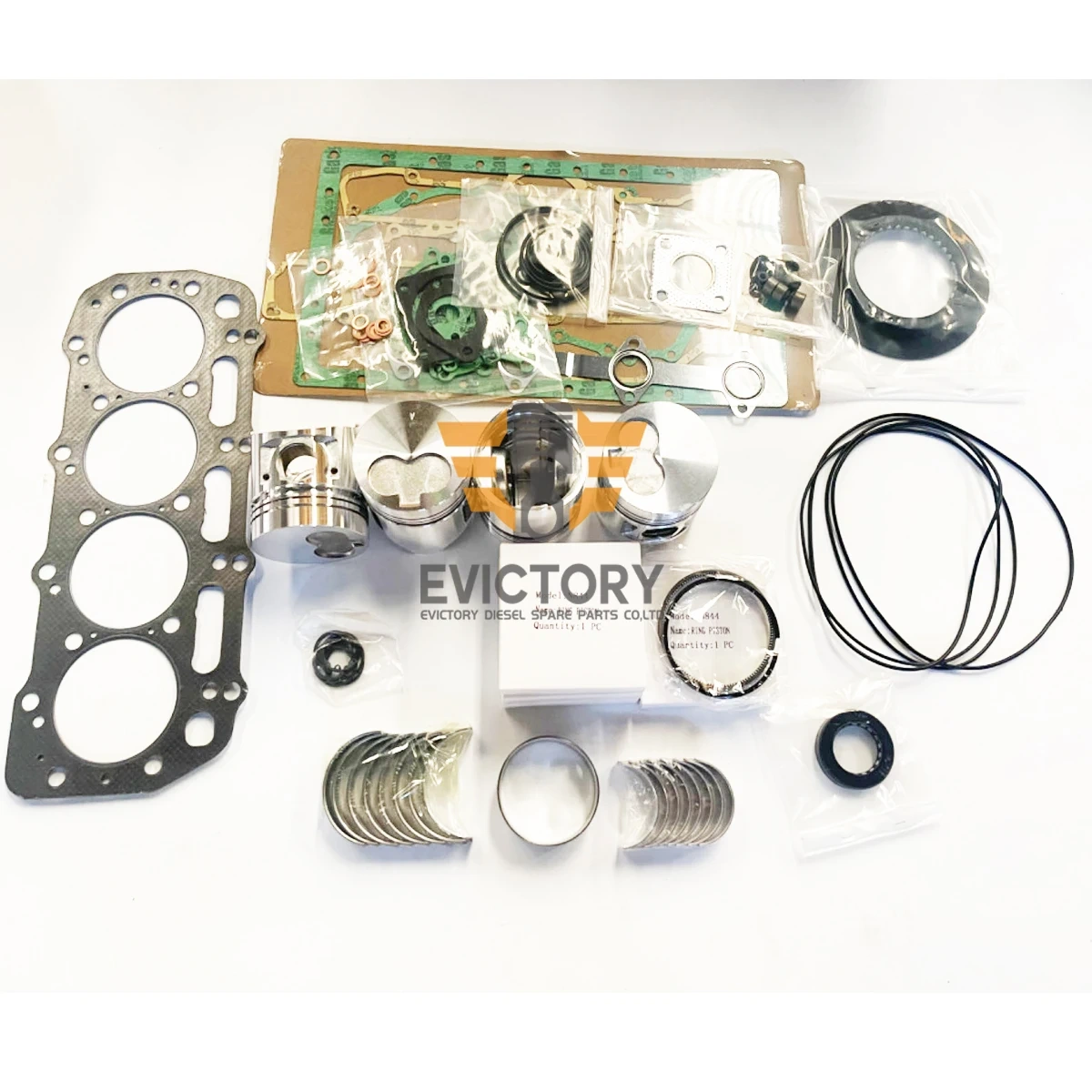 For SHIBAURA 1.99L engine N844 N844T Piston ring gasket bearing con rod